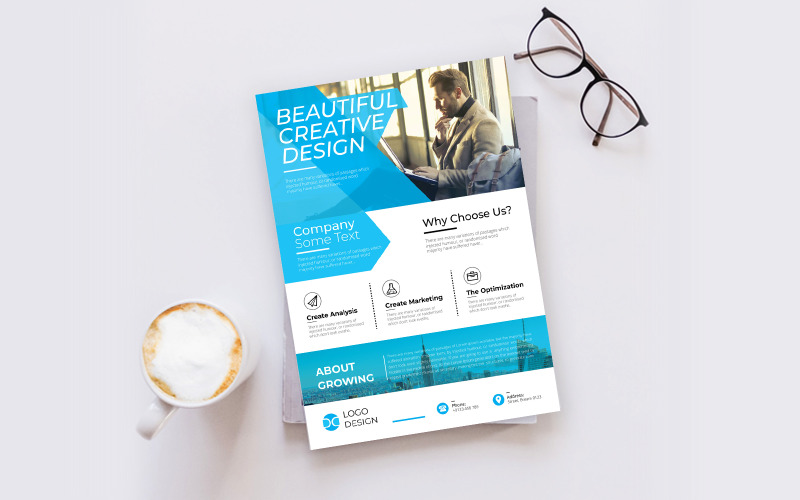Download Фирменный стиль "Business Flyer - Corporate Identity Template" / Business Flyer - Corporate Identity Template - Фирменный стиль на тему графика template,flyer,business,modern,poster,corporate,design,a4,creative,simple,company,print,style,concept,element,sales,icon,idea,elegant,stylish