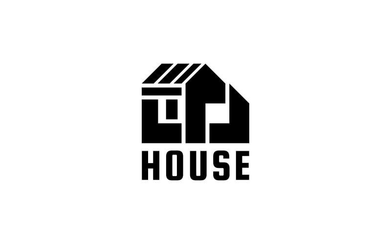 Буква M - шаблон логотипа дома