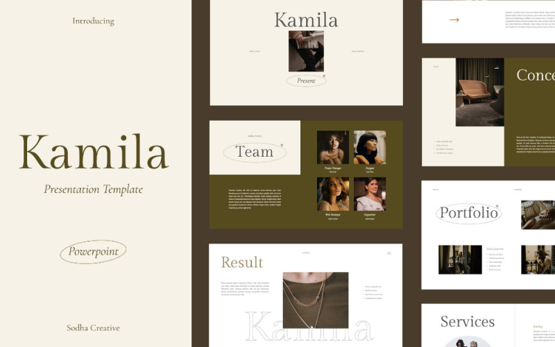 Modello PowerPoint di KAMILA