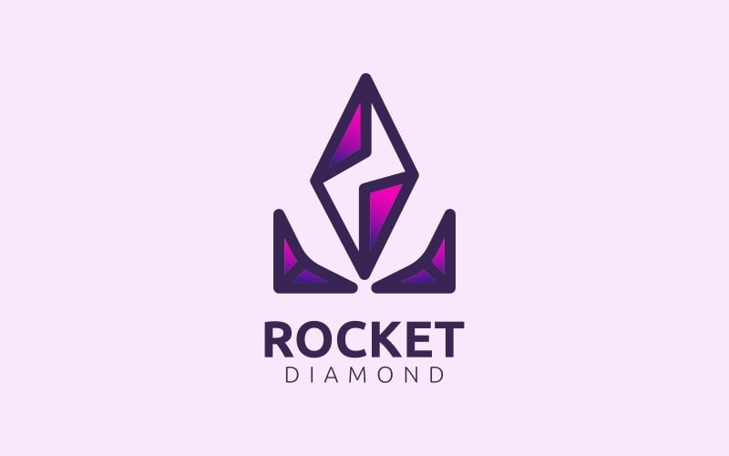 Rocket Diamond Logo Vorlage