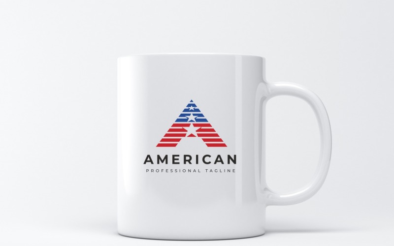 Download Шаблон логотипа "American A Letter Logo Template" / American A Letter Logo Template - Шаблон логотипа на тему графика american,brand,branding,business,circle,company,corporate,identity,letter,letters,star,visual identity,a letter