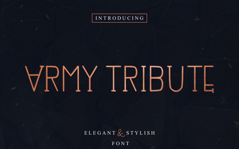 Army Tribute Font