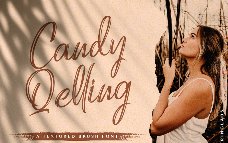 Candy Qelling - Fuente cursiva de pincel