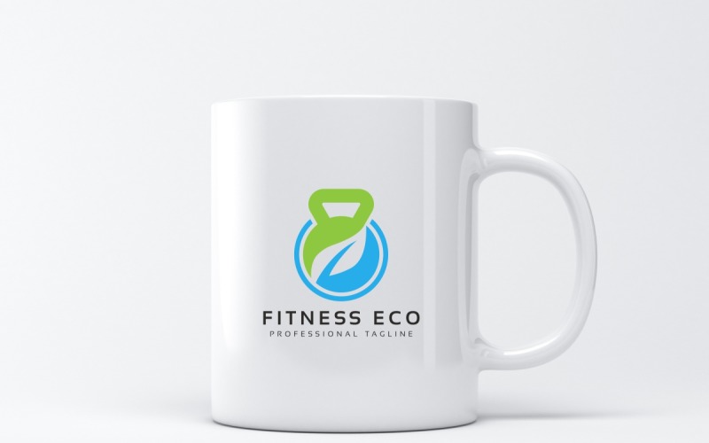 Download Шаблон логотипа "Fitness Eco Logo Template" / Fitness Eco Logo Template - Шаблон логотипа на тему графика activity,aerobic,beauty,body,club,dumbbell,eco,fit,fitness,green,gym,happy,health,herbal,human,leaf,lift,nature,strong,weight