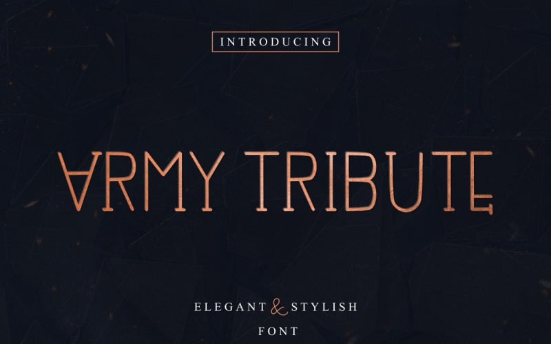 Army Tribute Font