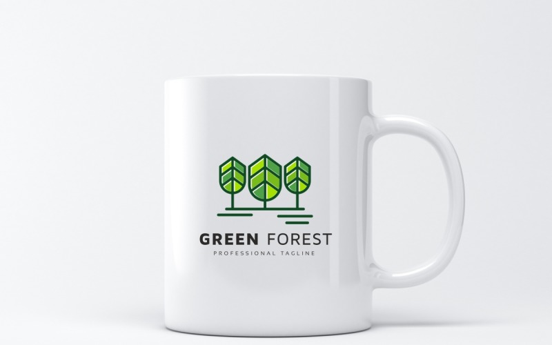 Download Шаблон логотипа "Green Forest Logo Template" / Green Forest Logo Template - Шаблон логотипа на тему графика agency,alley,beautiful,bio,colorful,colors,eco,forest,fresh,garden,gradient,green,herbage,hotel,minimalist,minimalistic,modern,outdoor,plant,plants