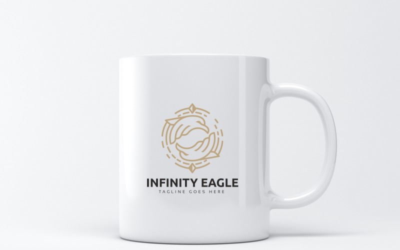 Plantilla de logotipo Infinity Eagle
