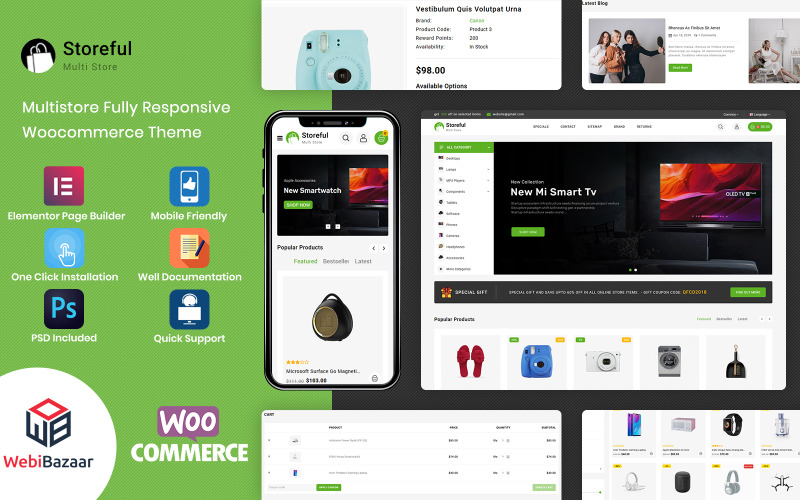 StoreFul - uniwersalny motyw WooCommerce Electronics