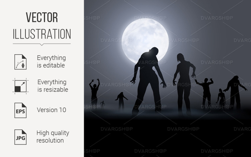 Download Vector "Zombie Poste - Vector Image" / Zombie Poste - Vector Image - Vector на тему графика zombie,halloween,creative,illustration,jaw,blue,design,ghoul,digital,graphic,open,scary,scare,dark,dead,intense,horror,hallow,steel,silhouette