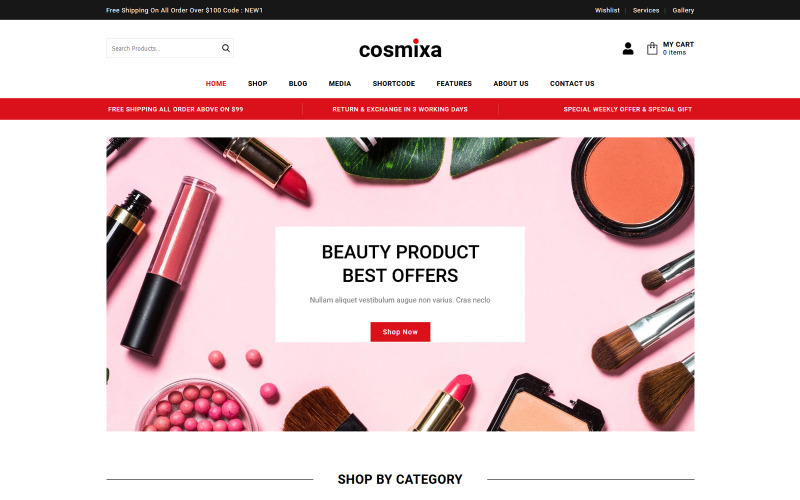 косметическая и модная тема woocommerce