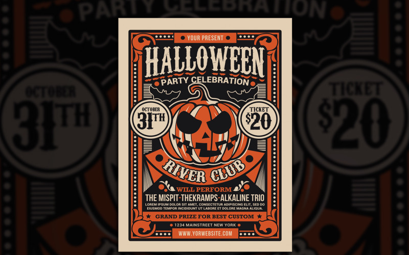 Halloween Party Flyer - Corporate Identity Vorlage
