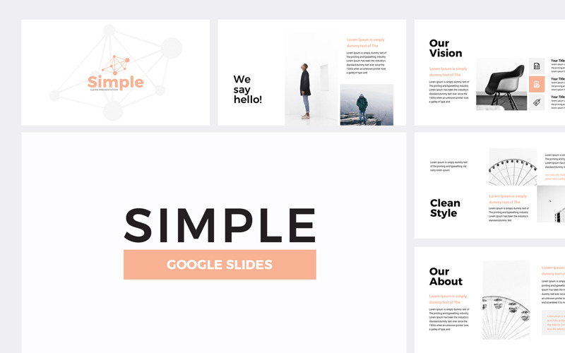 Apresentação simples de negócios Google Slides