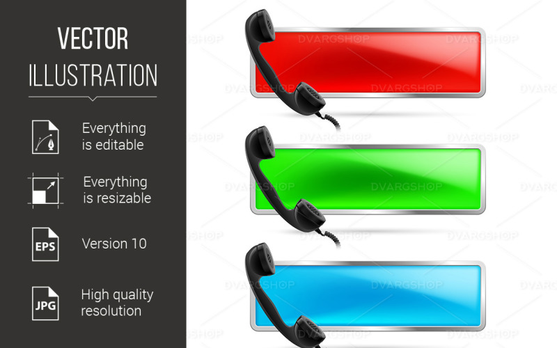 Download Vector "Contact Call Illustration - Vector Image" / Contact Call Illustration - Vector Image - Vector на тему графика contact,call,red,line,hot,left,blue,green,illustration,retro,black,phone,receiver,advert,sign,advertisement,concept,bright,colorful,icon