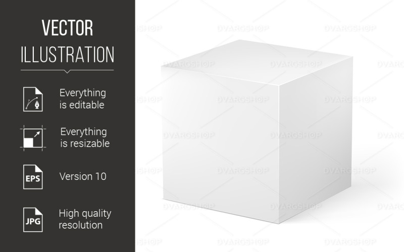 Cube - Vector Image