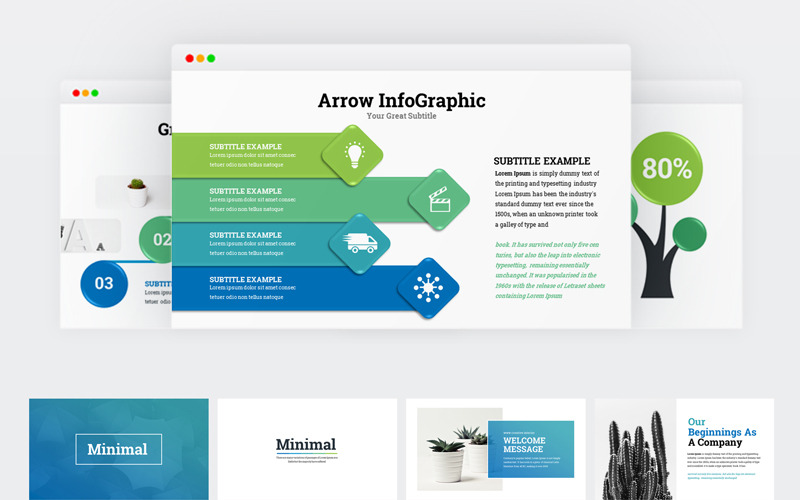 Kreatywna infografika Prezentacje Google