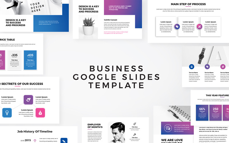 Macro - Présentation d'entreprise créative moderne Google Slides