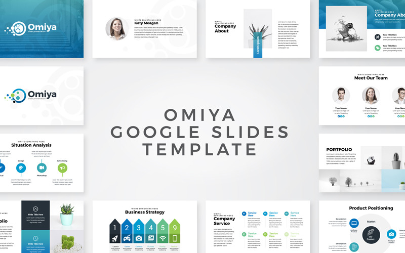Омия - бизнес-презентация Google Slides