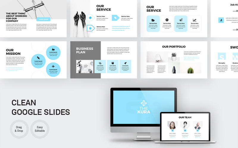 The Kura - Apresentação do plano de negócios moderno Google Slides