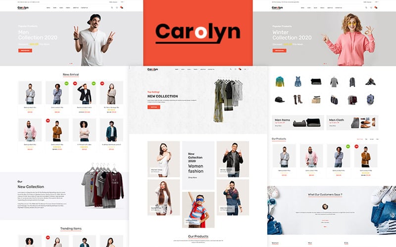 Carolyn - Divat Shopify téma