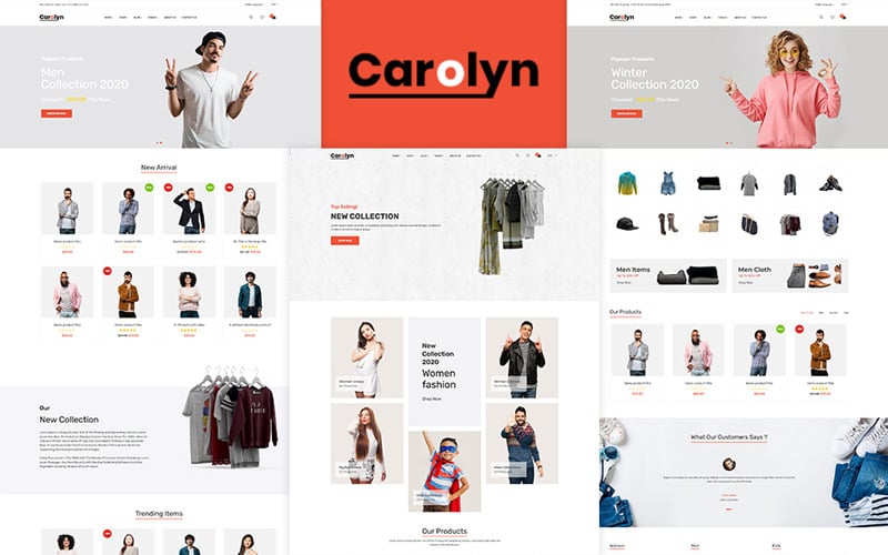 Carolyn –时尚Shopify主题 #116136