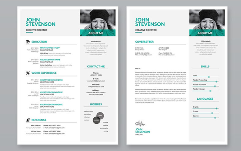 Clean 3 Pages Resume Template