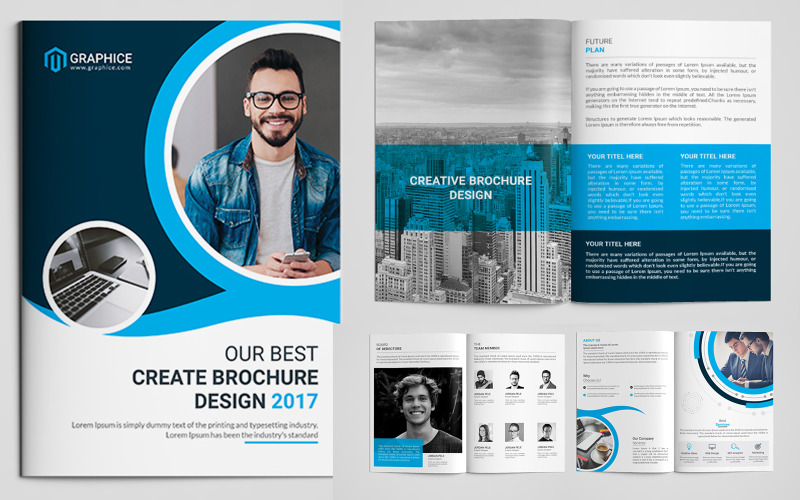 Download Фирменный стиль "Company Brochure - Corporate Identity Template" / Company Brochure - Corporate Identity Template - Фирменный стиль на тему графика a4,agency,book,brand,branding,brochure,business,clean,company,company profile,corporate,creative,design,identity,indesign,letter,marketing,modern,professional,proposal