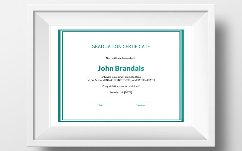 Gratis certificaatsjabloon voor middelbare school