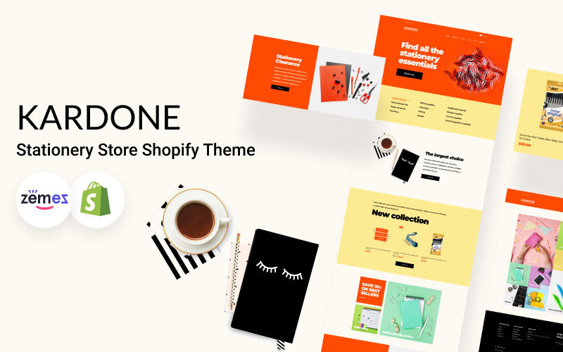 Shopify Theme KarDone Stationery Store