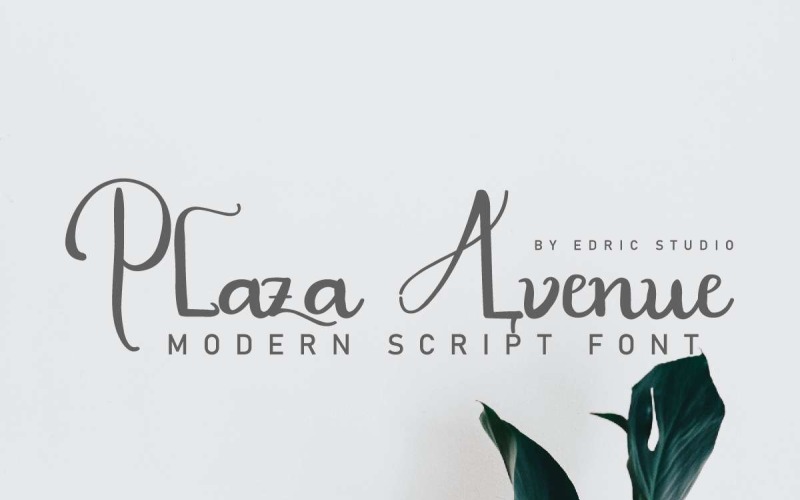 Шрифт Plaza Avenue
