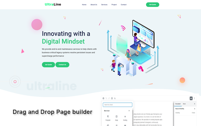 шаблон бизнес-сайта laravel