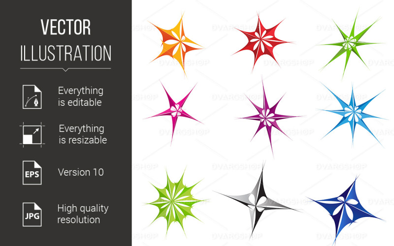 Download Vector "Abstract Stars - Vector Image" / Abstract Stars - Vector Image - Vector на тему графика abstract,design,stars,set,ornate,decorative,christmas,ornament,frozen,yule,collection,nature,drawing,graphic,icon,white,year,beauty,yuletide,beautiful