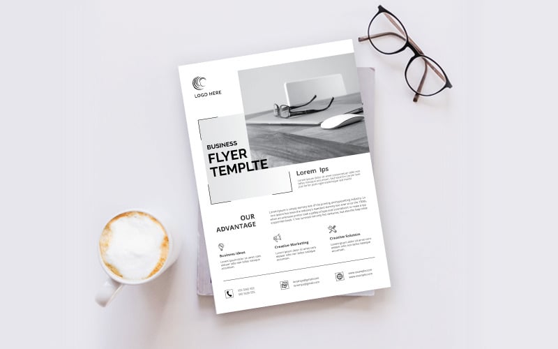 Download Фирменный стиль "Creative Business Flyer - Corporate Identity Template" / Creative Business Flyer - Corporate Identity Template - Фирменный стиль на тему графика template,flyer,business,modern,poster,corporate,design,a4,creative,simple,company,print,style,concept,element,sales,icon,idea,elegant,stylish