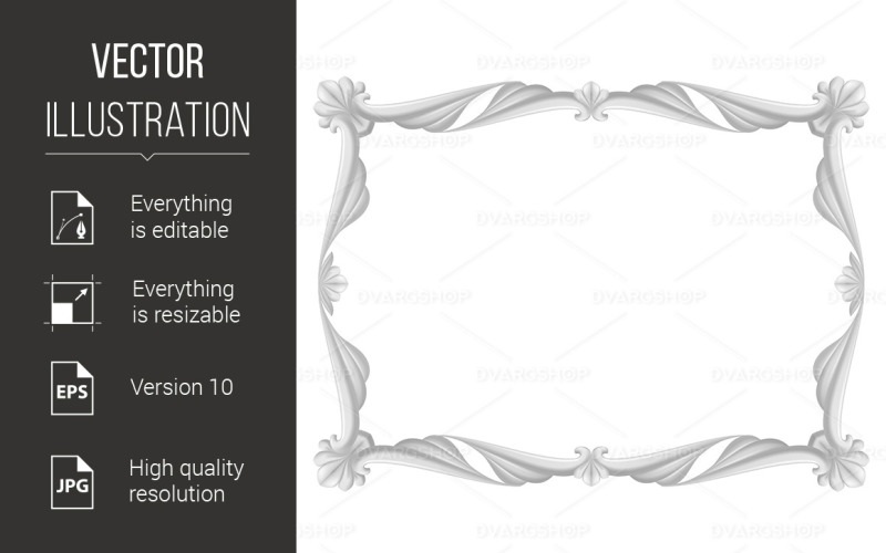 Download Vector "Gray Beautiful Frame Illustration on White Background - Vector Image" / Gray Beautiful Frame Illustration on White Background - Vector Image - Vector на тему графика frame,background,beautiful,gray,illustration,white,wedding,female,plant,line,design,texture,present,vintage,decoration,ornate,purple,interior,wallpaper,flower