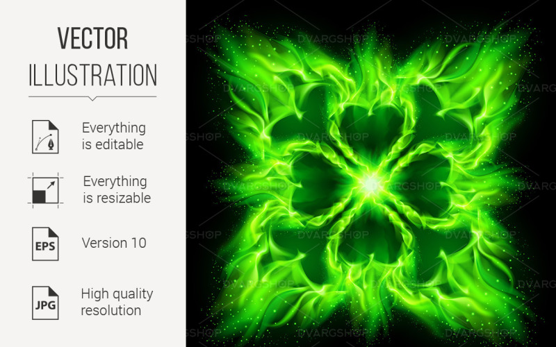 Modello Gotico Fuoco - Immagine Vettoriale