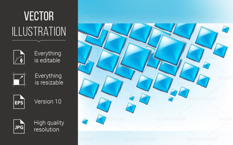 Square Background - Vector Image