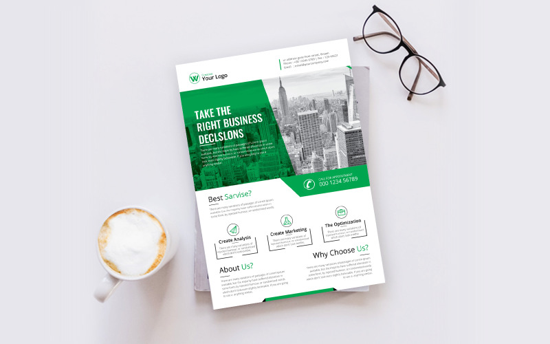 Download Фирменный стиль "Creative Business Flyer - Corporate Identity Template" / Creative Business Flyer - Corporate Identity Template - Фирменный стиль на тему графика template,flyer,business,modern,poster,corporate,design,a4,creative,simple,company,print,style,concept,element,sales,icon,idea,elegant,stylish