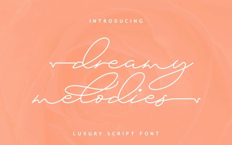 Dreamy Melodies Lettertype