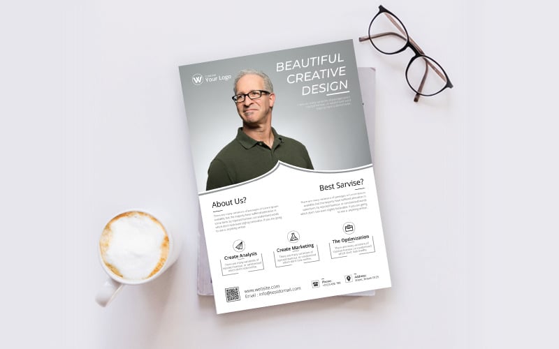Download Фирменный стиль "Minimal Business Flyer - Corporate Identity Template" / Minimal Business Flyer - Corporate Identity Template - Фирменный стиль на тему графика template,flyer,business,modern,poster,corporate,design,a4,creative,simple,company,print,style,concept,element,sales,icon,idea,elegant,stylish