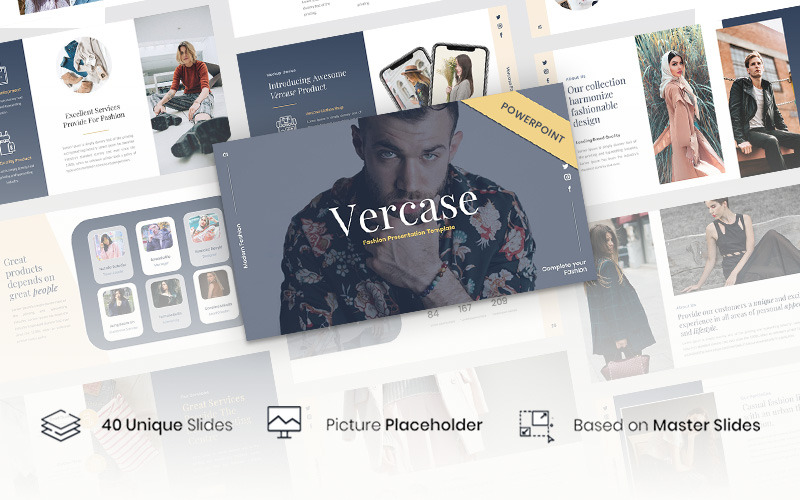 Vercase - Modèle PowerPoint de mode