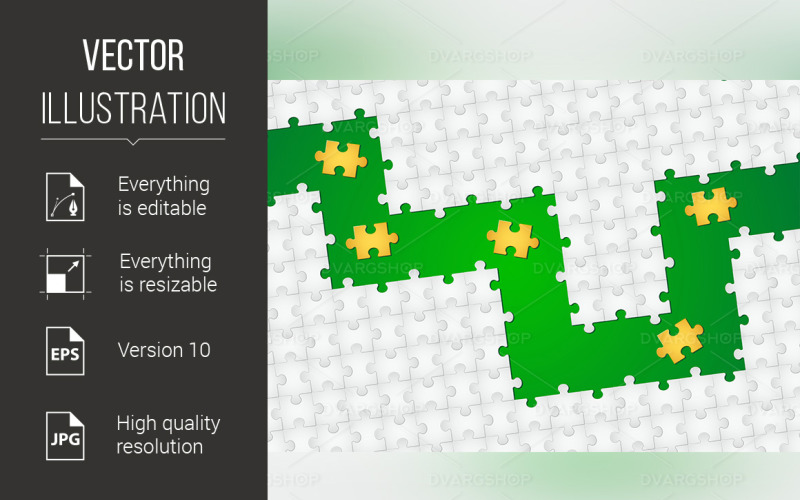 Download Vector "Abstract Puzzle Background - Vector Image" / Abstract Puzzle Background - Vector Image - Vector на тему графика puzzle,background,design,abstract,color,surface,bond,solution,green,jigsaw,connect,join,idea,advertise,blank,link,missing,texture,metaphor,objects