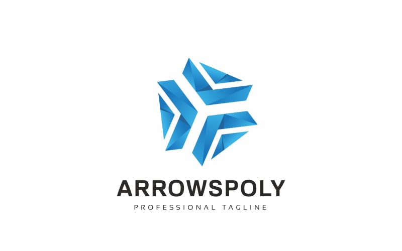 Download Шаблон логотипа "Arrows Polygon Logo Template" / Arrows Polygon Logo Template - Шаблон логотипа на тему графика agency,arrow,blast,burst,business,channel,code,company,content,creative,forward,logo,media,movement,particles,play,polygon,psd,studio,template