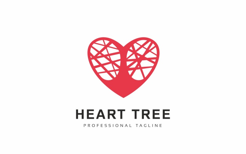 Download Шаблон логотипа "Heart Tree Logo Template" / Heart Tree Logo Template - Шаблон логотипа на тему графика app,apps,botanic,business,company,corporate,creative,design,eco,ecology,forest,green,growing,growth,health,healthy,heart,leaf,life,love