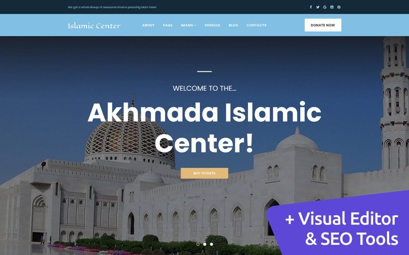 Islamic Center Moto CMS 3-mall