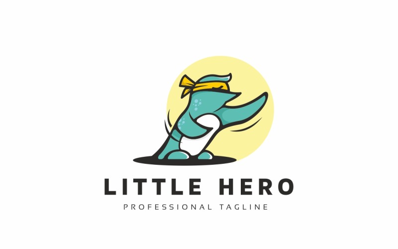 Download Шаблон логотипа "Little Pinguin Logo Template" / Little Pinguin Logo Template - Шаблон логотипа на тему графика animal,animal geek,animals,education,education website,geek,geek animal,ice,mascot,pingu,pinguin,pinguin logo,school,toga,water,web,web mascot logo,worksheet
