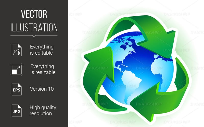 Recycle symbool - vector afbeelding