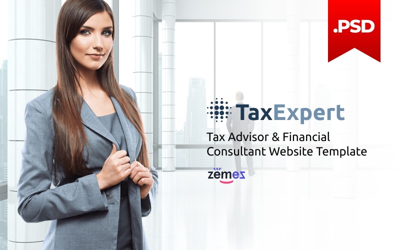 Responzivní PSD šablona TaxExpert - Tax Advisor & Financial Consultant #116431
