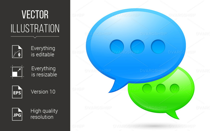 Icone Sms Sms - Immagine Vettoriale