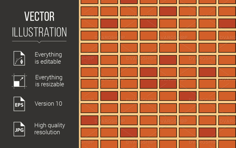 Download Vector "Seamless Texture of Abstract Brown Bricks - Vector Image" / Seamless Texture of Abstract Brown Bricks - Vector Image - Vector на тему графика seamless,texture,brown,abstract,construction,antique,clear,decor,wall,new,rough,design,cement,house,seam,masonry,building,light,grunge,brick