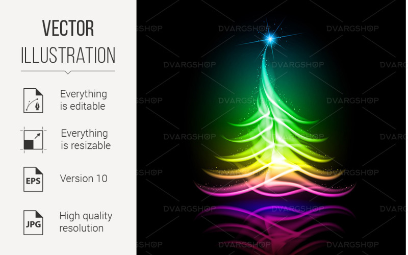 Download Vector "Abstract Design Christmas Tree - Vector Image" / Abstract Design Christmas Tree - Vector Image - Vector на тему графика abstract,color,design,vector,christmas,tree,creative,conceptual,waves,futuristic,modern,background,artistic,decorative,decor,elegance,element,graphic,presentation