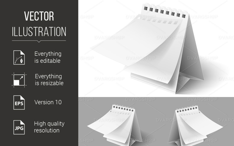 Download Vector "Blank Flip Calendars - Vector Image" / Blank Flip Calendars - Vector Image - Vector на тему графика white,grey,calendars,calendar,flip,page,paper,off,desk,tear,table,blank,advert,timing,event,template,time,diary,term,office